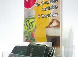 86-display en acrilico cristal con impresion full color intercambiable